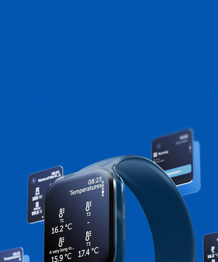 Overvåg dit system fra dit ur