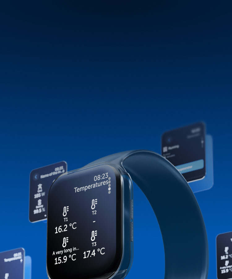 Overvåg dit system fra dit ur